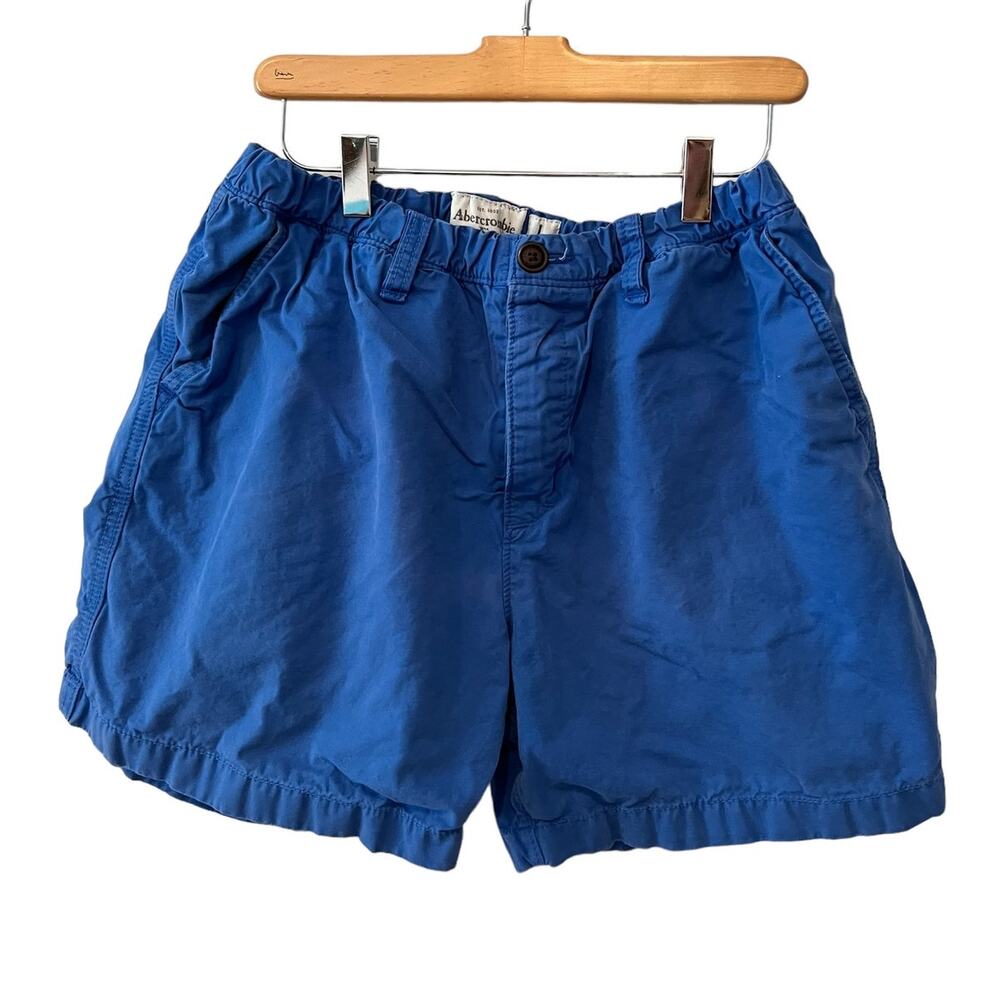 Abercrombie & Fitch Campus Fit Chino Shorts Royal Blue L